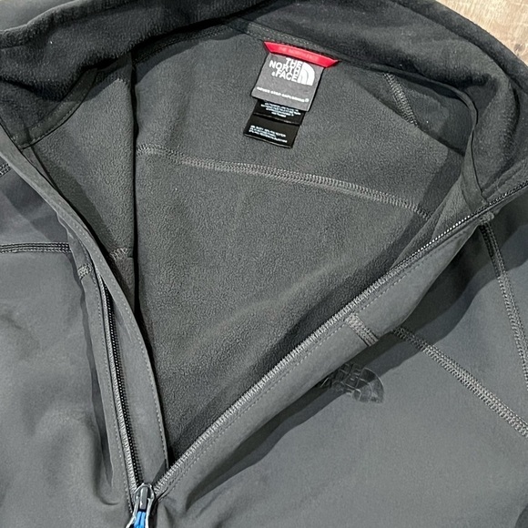 Men’s The North Face Medium Gray Blue HYVENT Half Zip Pullover Sweater Rainproof - Picture 6 of 8